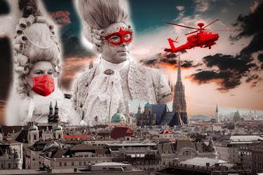 Rally de aventura em Viena “Baile de máscaras da cena do crime”